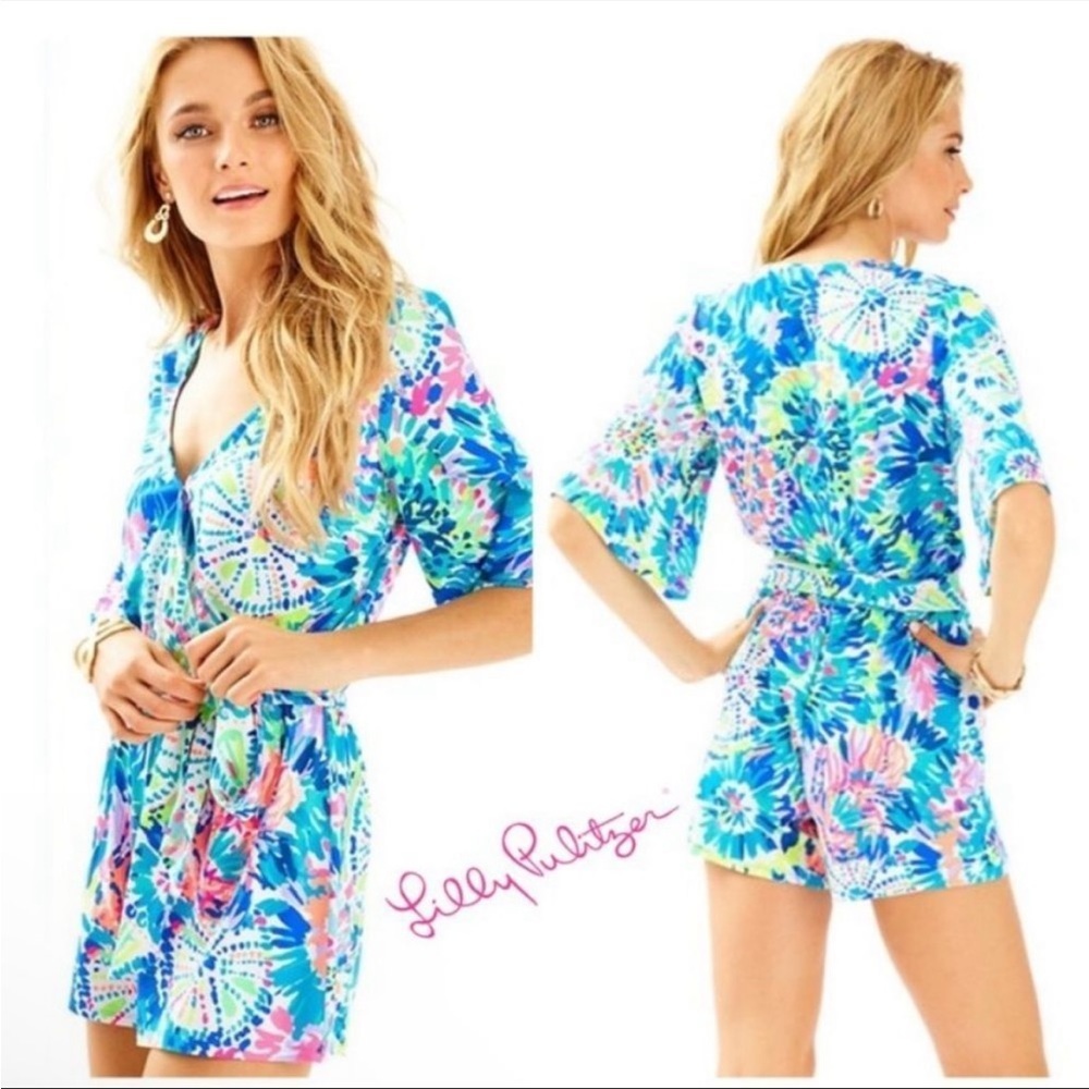 Lilly Pulitzer Madilyn Multi Dive Romper